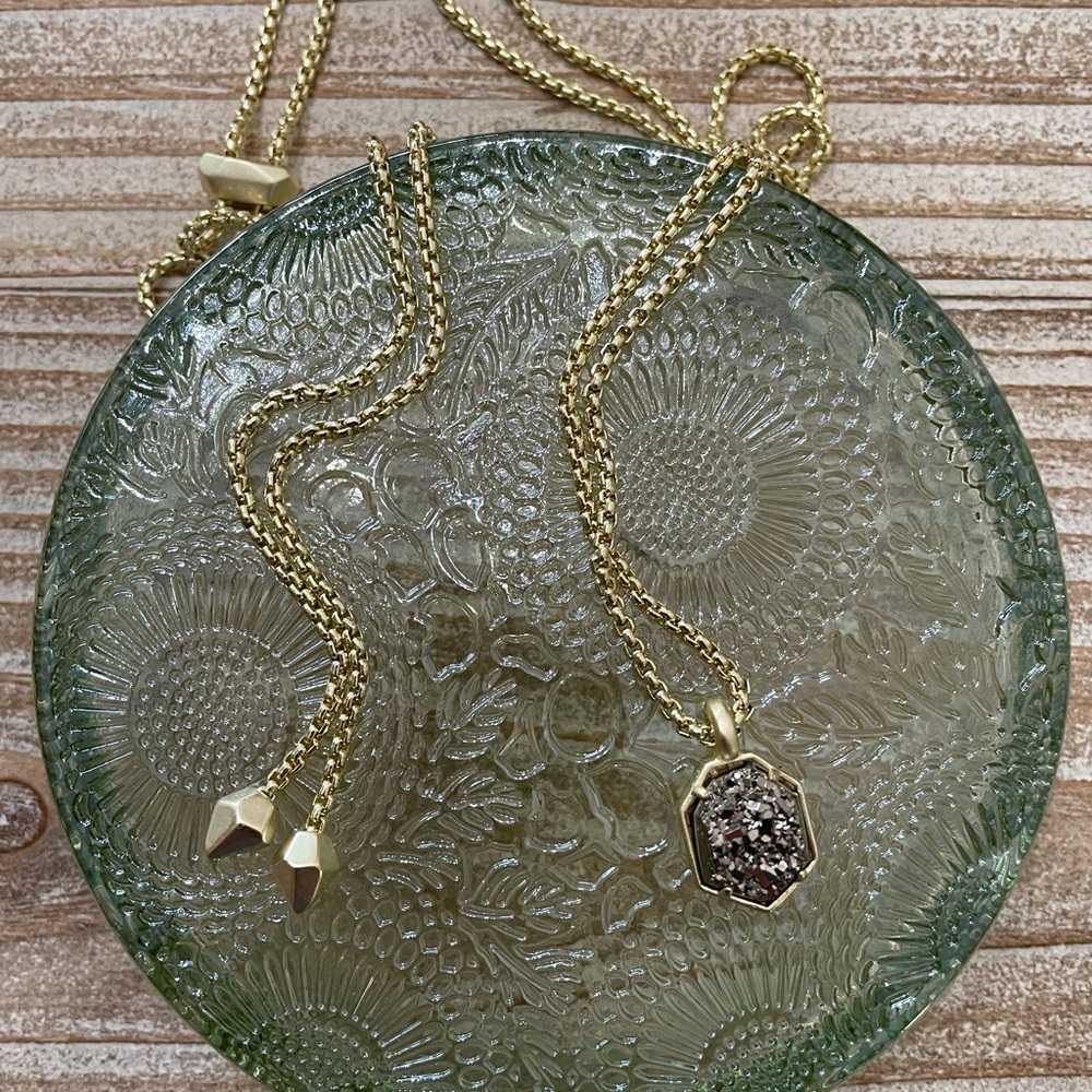 Teo Gold with silver drusy brand new without tag